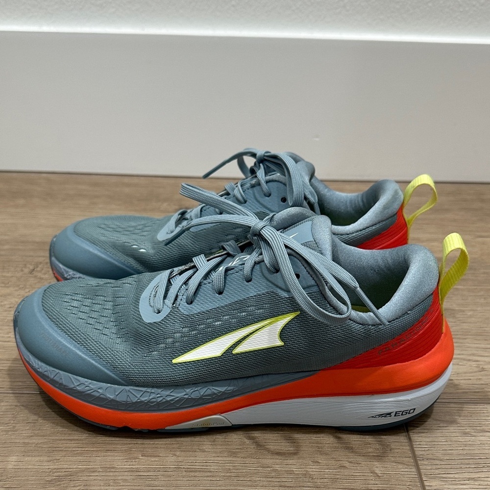 Altra Ego Paradigm 5 Grey/Orange Running Shoe walking women’s 7